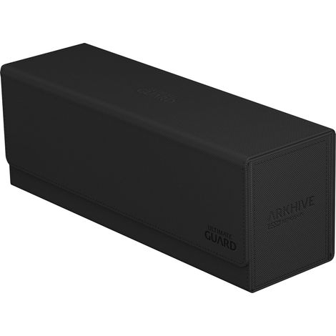 Ultimate Guard Arkhive 400+, custodia per 400 carte TCG a doppia manica, colore nero, compatibile con massi, chiusura magnetica e fodera interna in microfibra (1/5)