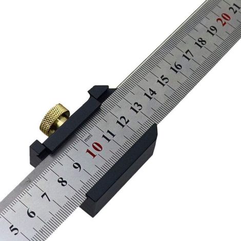 Reglet Metallique 30cm,Règle en Acier Inoxydable,Bloc de Positionnement Règle Parallèle,45 Degrés et 90 Degrés Dessin au T (1/4)