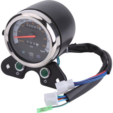 Universeller Motorrad-Tachometer, Doppelkilometerzähler, Digitalanzeige, Geschwindigkeitsanzeige mit Sensor, Motorrad-Kilometerzähler, LCD-Bildschirm, Ersatzteil (1/5)