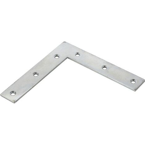 Équerre d'assemblage plate en acier zingué, HETTICH, l.120 mm