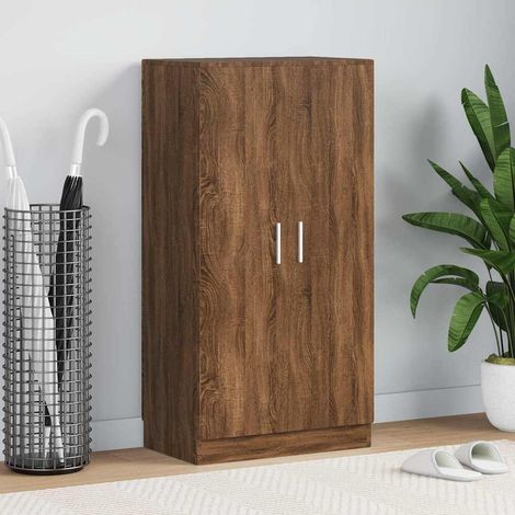 Shoe Cabinet Brown Oak 55x35x108 cm Engineered Wood vidaXL
