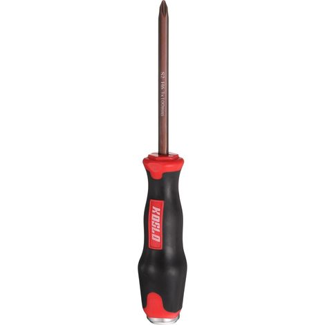 Tournevis Phillips PH2 8.66" Pour Réparation DIY Rouge Marron (1/5)