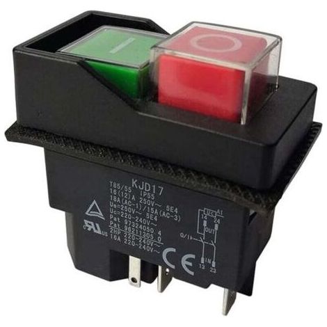 Interrupteurs électromagnétiques KJD17 - 220 V - 5 broches - Bornes (1/5)