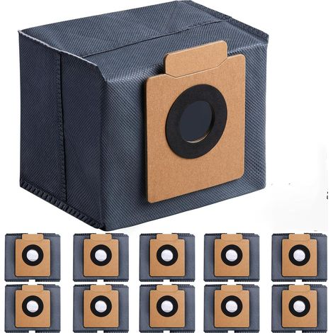 Kompatibel mit Anker eufy Saugrobotern X8/X8Pro/X10Pro Zubehör und Verbrauchsmaterialien: 10er-Packung Vlies-Staubbeutel. (1/5)