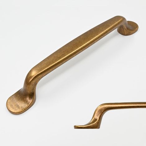 10 Pièces Rétro Poignee de Meuble Cuisine bronze 128mm Alliage de zinc Poignées Meubles avec Vis, pour Bureaux, Tiroirs, Armoires, Placard UK0080 (1/5)