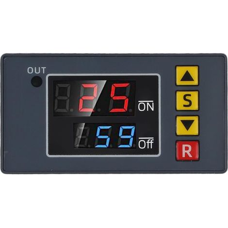 Module relais temporisé numérique 12 V CC, minuterie programmable (1/5)
