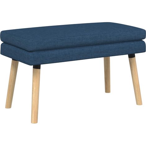 Double-Layered Bench Blue 80 x 40 x 47 cm Fabric vidaXL