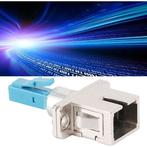 Stecker-Buchse-Adapter für faseroptische Steckverbinder in Carrier-Qualität (LC-Stecker - SC-Buchse). (1/5)