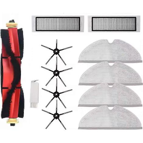 Lot de 12 accessoires pour aspirateur Roborock S5 MAX, S50 MAX, S55 MAX et S6 MAXV : brosse principale, filtre de nettoyage. (1/5)
