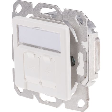 Face avant RS PRO RJ45 5e 50mm x 60mm ( Prix pour 1 ) (1/2)