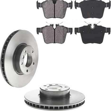 KIT FRENI POSTERIORI compatibile con JAGUAR XF (X260) - DISCHI + PASTIGLIE OEM: FDB4927 / 18557 /SOSTITUZIONE DIRETTA/BASSA POLVERE/SILENZIOSO