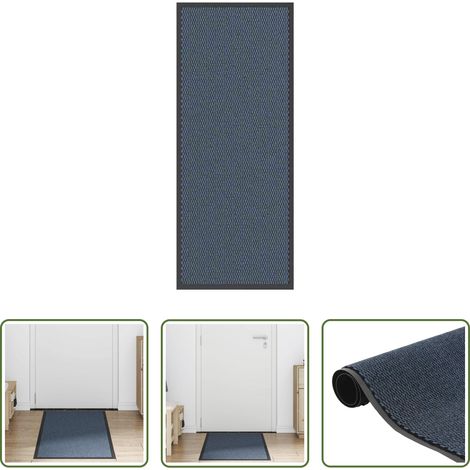 vidaXL Paillasson en polypropylène - Paillasson bleu 60x150 cm (1/5)