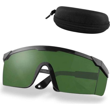 Lunettes de protection des yeux, Alldo Lunettes IPl Lunettes laser Lunettes d'équipement de beauté pour graveur laser d'épilation IPl, vert (1/3)