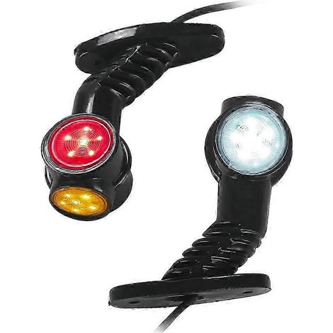 feux de position latéraux à LED obliques, compatibles avec camions et remorques 12V-24V (1/5)