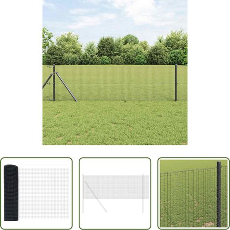 Clôture extérieure -  Clôture en fil soudé Gris 0.5 x 50 m (1/5)