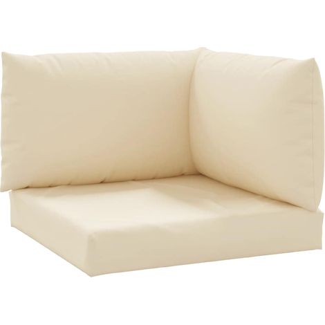 Coussins de palette lot de 3,Coussins d'extérieur beige tissu oxford CFW696695 (1/5)