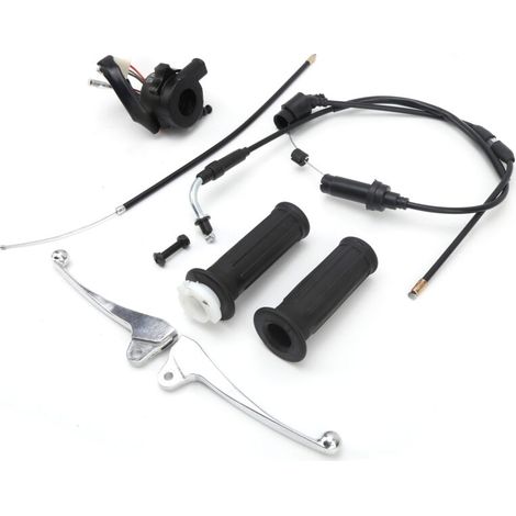 Kit interruttore di accensione e manopola dell'acceleratore per Yamaha YZinger 50 e PeeWee PW50 – Materiali ABS e PVC – Installazione semplice – Crezuo
