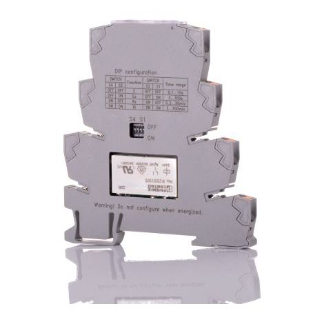 Relais temporisé Phoenix Contact PLC-TR-1T-MUL-300M-PT, 19.2  30V c.c., Rail DIN, 1 contact ( Prix pour 1 )