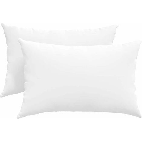 Maison Exclusive - Cuscini da Divano 2 pcs Bianco 60 x 40 cm Tessuto