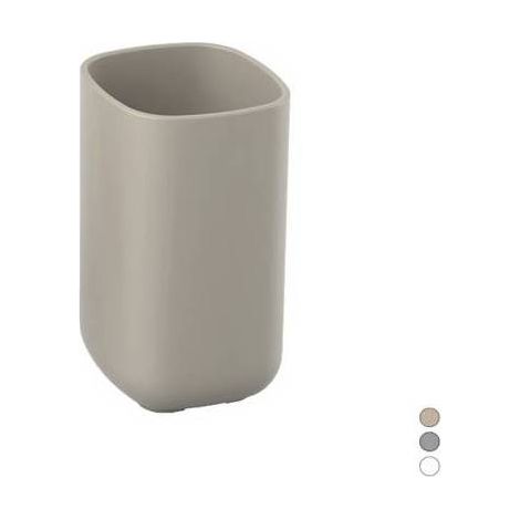 PORTE-BROSSES À DENTS POD Dimensions : Taupe 7 cm x h. 11,5 x 7