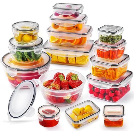 Vorratsdosen Set 30 Teile auslaufsicher BPA-frei mikrowellen- & gefriergeeignet (1/5)