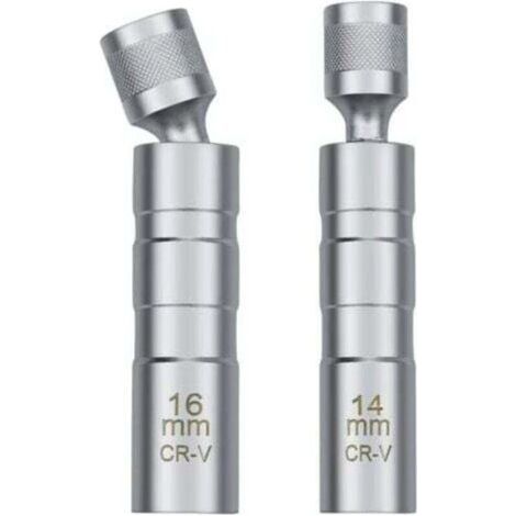 Spark plug wrench 14/16mm, universal magnetic spark plug removal tool, used to remove automobile spark plugs. (1/4)