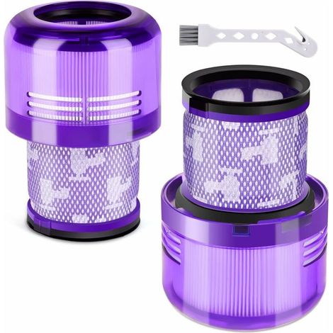 Filter für Dyson V11, V15, SV14, SV17, SV22, 2er-Pack Ersatzfilter für Absolute Total Clean Extra Pro Animal Torque Drive Detect Staubsauger, ersetzt DY-970013-02 und 97001302 (1/5)