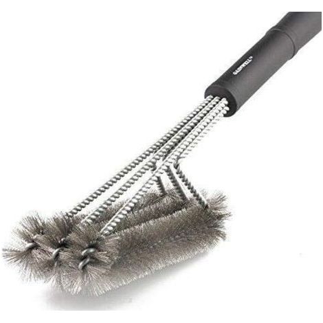 Barbecue Cleaning Brush - 3 in 1 Very Resistant - Stainless Steel Bristles for Quickly & Effectively Cleaning All Grills (1/4)