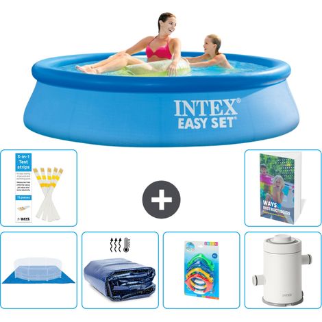 Intex Piscine Easy Set Ronde - 244x61 cm - 7-pièces S123 (1/5)