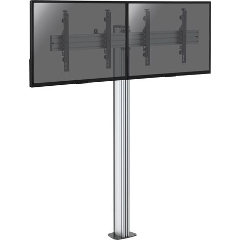 Support sur pied pour 2 écrans TV 43'' - 49'' - Hauteur 175cm - A visser (1/3)