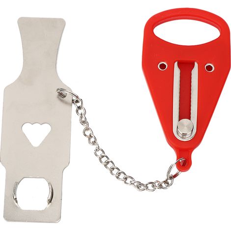 Verrou de porte portable antivol, sécurité anti-effraction pour hôtel et maison, serrure de défense personnelle autobloquante (1/5)