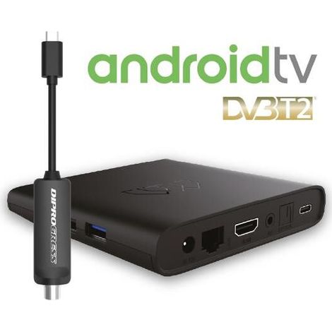 DiProgress Decoder Smart TV Android DVB-T2 4K DPATV2 per Digitale Terrestre (1/5)
