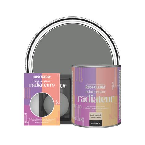 Peinture pour Radiateur, Finition Brillante - Gris Ombre (1/3)