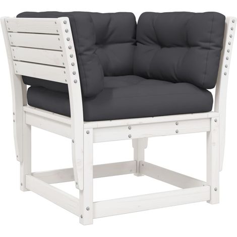 Maison Exclusive - Sofá de jardín reposabrazos cojines madera mac