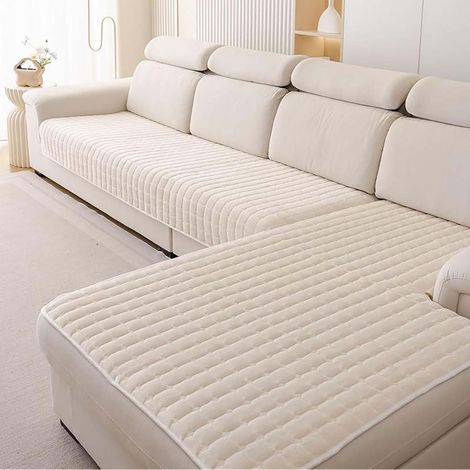 Sofa Cover - Non-Slip Sofa Seat Cover - Sofa Protector, Non-Slip Sofa Cover for 1, 2, 3, or 4 Seater Sectional Sofas, L-Shaped Sofa Cover (1/5)