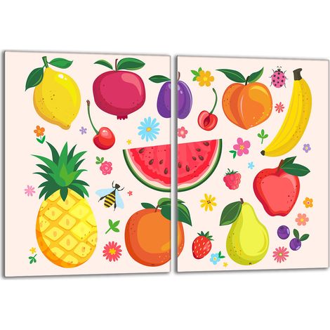 Placa protectora de vidrio para estufa 2x40x52 Fruta (1/5)