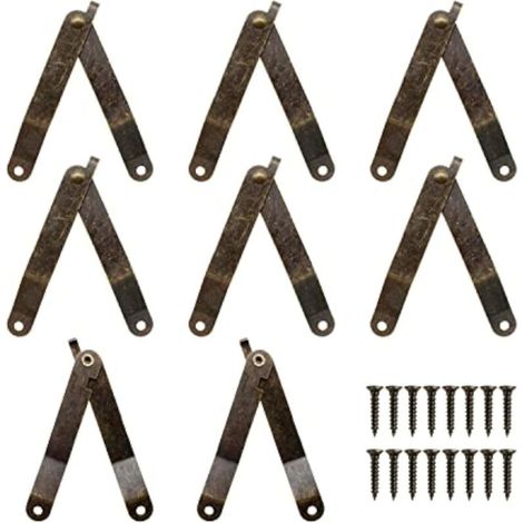 8 Pezzi Cerniere di Supporto Antiche, MYLERCT Cerniere di Sostegno Flessibili, Supporto Ammortizzatore per Cerniera Principale Utilizzato Principalmente per Ante di Armadi e Mobili da Cucina (1/5)