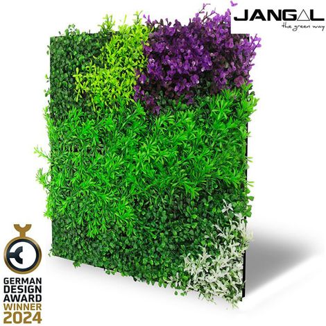 JANGAL Pannelli acustici Modulabili in FLORA sintetica ULTRAREALISTICA 52x52cm mod. VIOLET