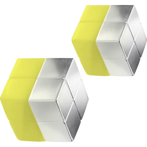Sigel Neodym Magnet C10 "Extra-Strong" (B x H x T) 20 x 10 x 20 mm Würfel Silber 2 St. BA704 (1/5)