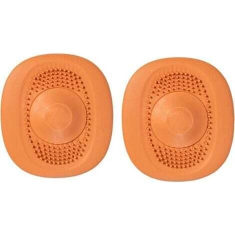 2-Piece Silicone Drain Protector, Shower Drain Covers, Kitchen and Bathroom Sink Filter, Shower Hair Filter (1/4)