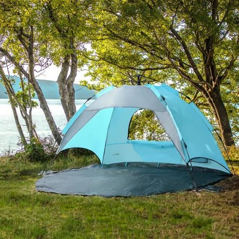 1 tente de plage, montage instantané, tente parasol, légère et compacte, pour plage et loisirs en extérieur