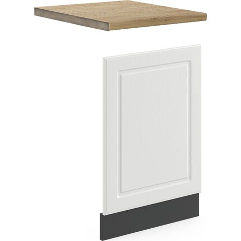 Panel frontal R-Line, Blanco casa de campo, 45 cm , ET Roble, Vicco