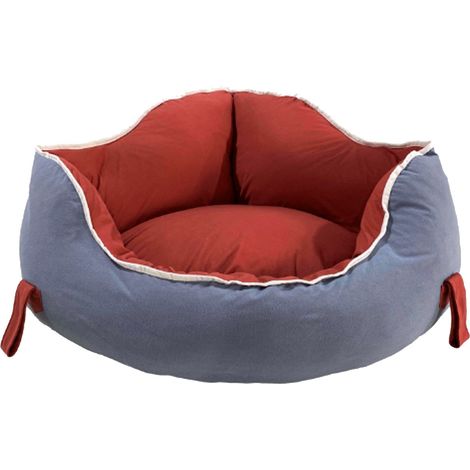 VERCART Panier pour chien, Lit, Coussin, Canapé, Niche pour chien, avec des murs, apporter un sentiment de sécurité pour animaux de compagnie, Chiens et chats de taille petite à moyenne 60x60x40CM (1/5)