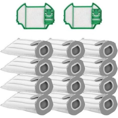 Lot de 12 sacs en microfibre pour aspirateur Kobold VK7S, VK7 FP7S et FP7-12 + 2 filtres moteur (1/5)