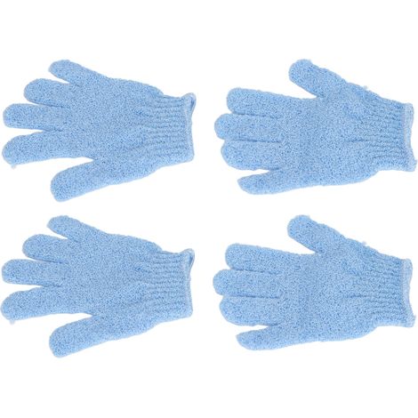 paires de gants de bain exfoliants pour un nettoyage en profondeur, gants de douche exfoliants pour le bain à domicile (1/5)