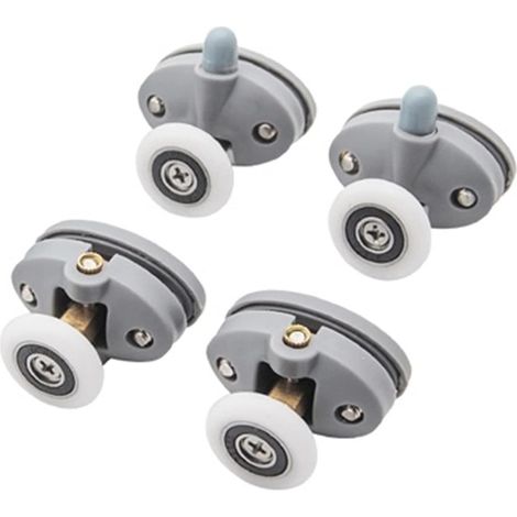 Roulettes de porte de douche, poulies en plastique ABS pour porte coulissante de cabine de douche/salle de bain (1/4)