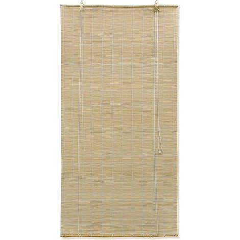 Store à rouleau Bambou naturel 120 x 160 cm (1/5)