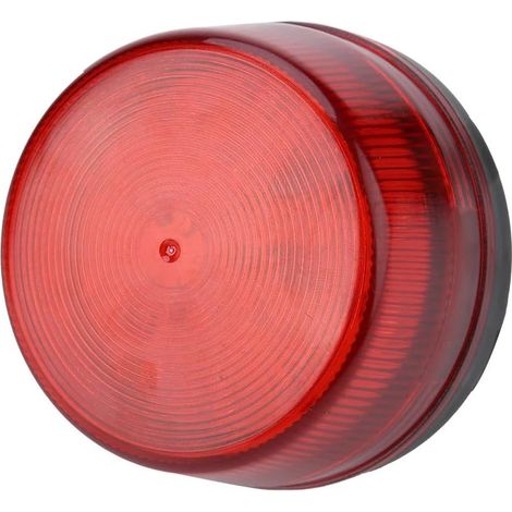 12V Feu Clignotant Portail, Lumiere Stroboscopique, 1 Lampe LED Clignotante, Rouge Alarme de Sécurité, Signal Stroboscopique, Voyant D'avertissement