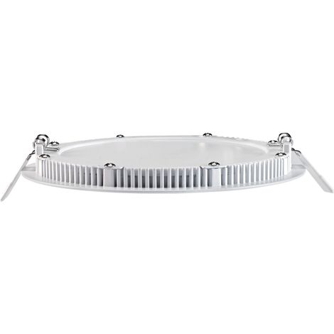 FLAT LED Downlight plat rond fixe blanc 110° LED intég. 13W 3000K 840lm ARIC 50104 (1/5)