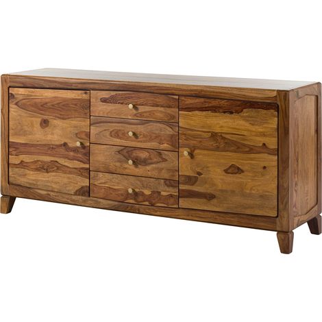 Sideboard Sheesham 175x45x80 braun lackiert ANCONA 123
